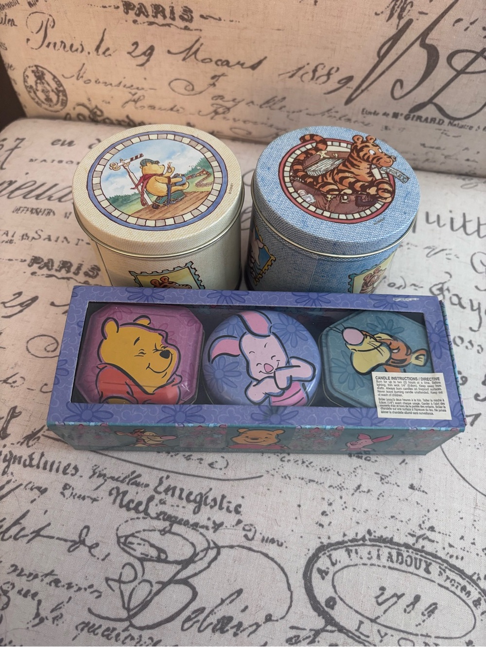 Winnie the Pooh Character Candle Set -